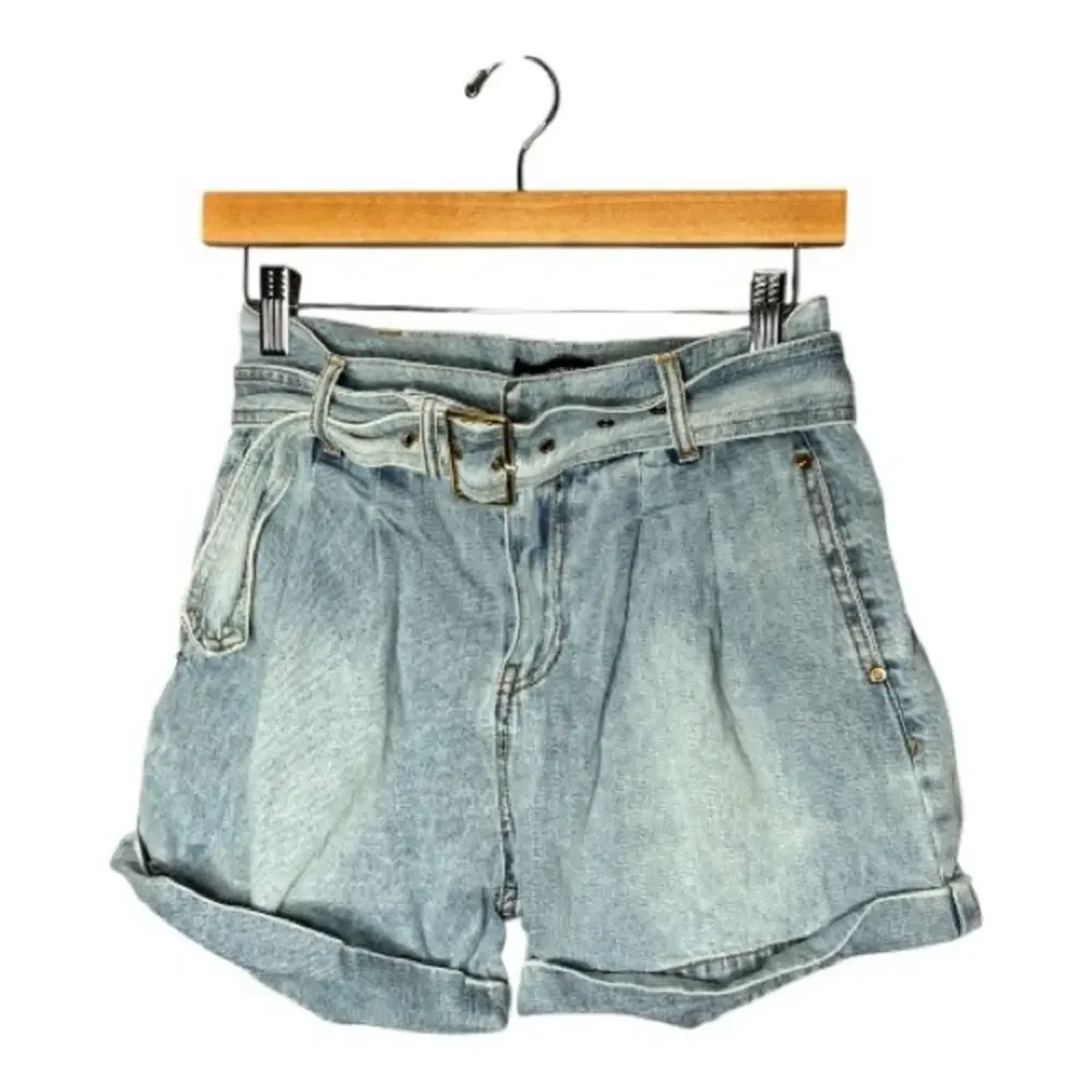 Generation Love High Waist Belted Denim Shorts Small